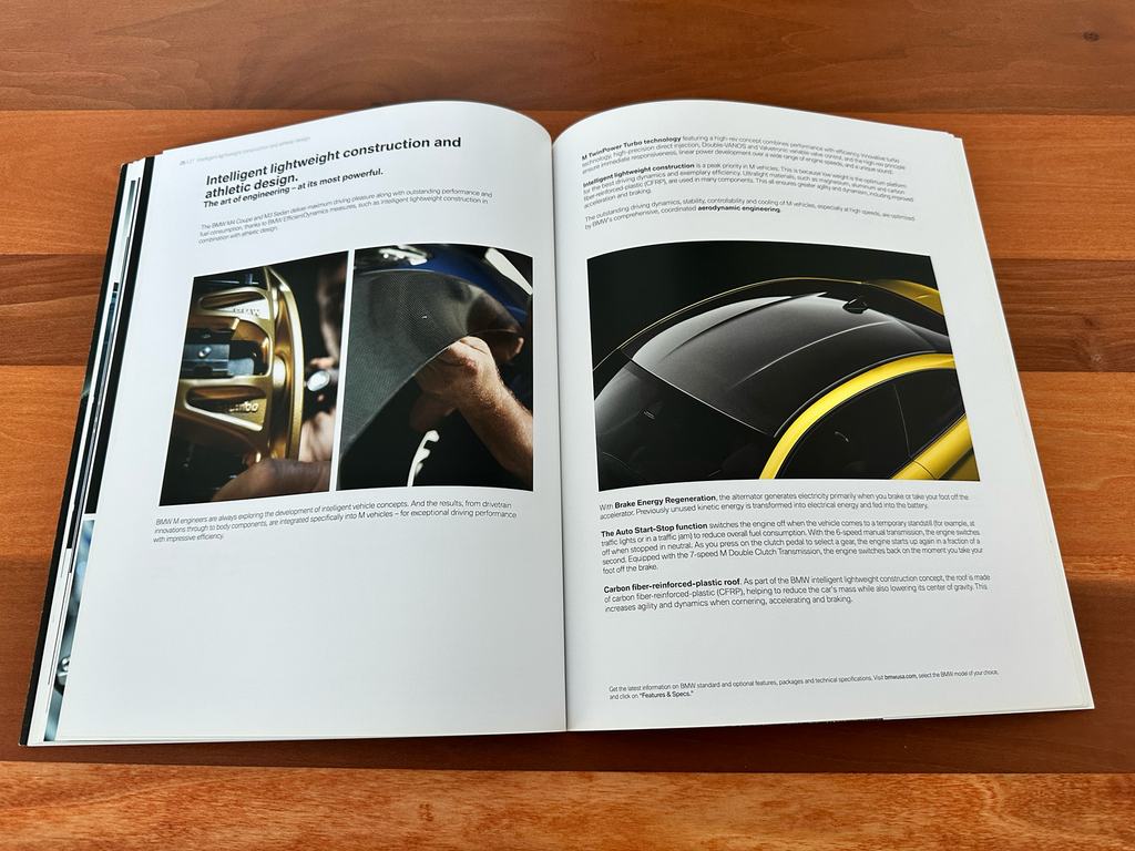 BMW-F80 M3 Sedan, F82 M4 Coupe, 2014-Dealership-Sales-Brochure