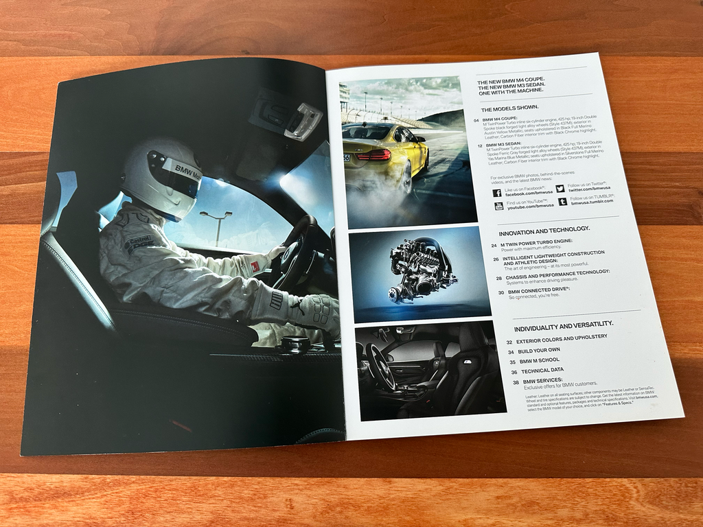 BMW-F80 M3 Sedan, F82 M4 Coupe, 2014-Dealership-Sales-Brochure