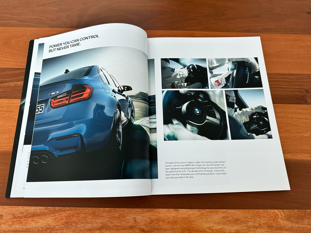 BMW-F80 M3 Sedan, F82 M4 Coupe, 2014-Dealership-Sales-Brochure