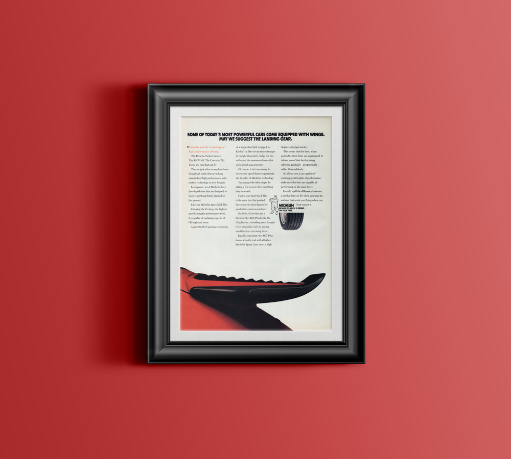 BMW-Michelin Landing Gear-Magazine-Ad