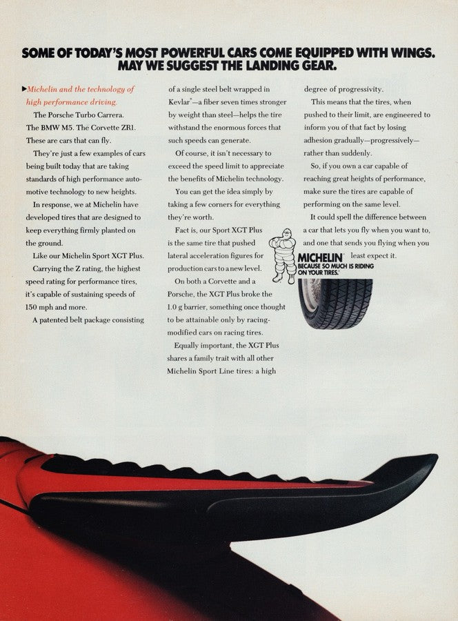 BMW-Michelin Landing Gear-Magazine-Ad