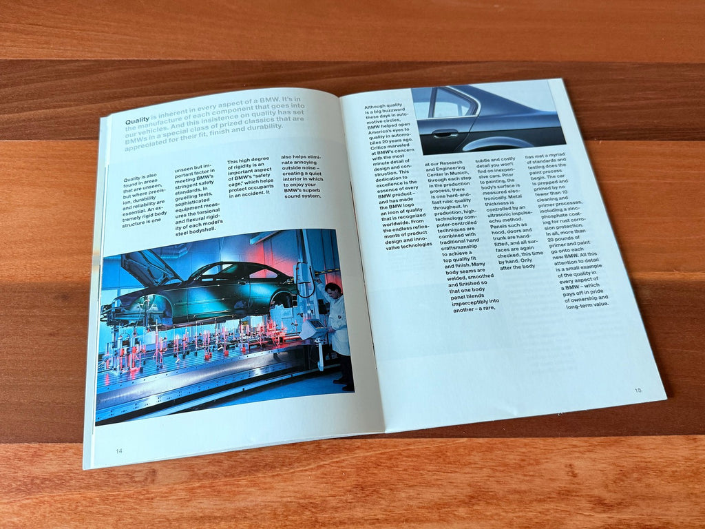 BMW-Model Range, 1995-Dealership-Sales-Brochure