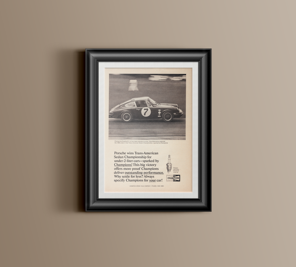 BMW-Porsche Wins Trans-American Championship-Magazine-Ad