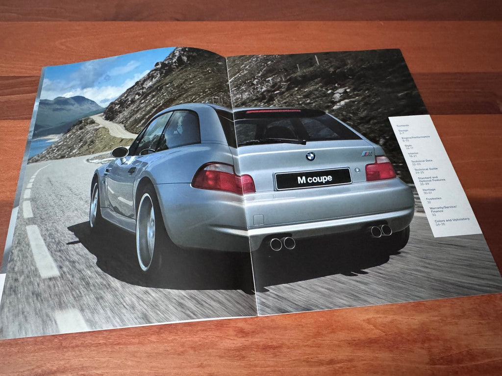 BMW-Z3 2.8 & M Coupe, 2000-Dealership-Sales-Brochure