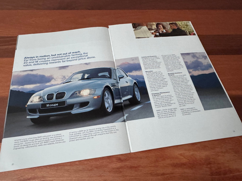 BMW-Z3 2.8 & M Coupe, 2000-Dealership-Sales-Brochure