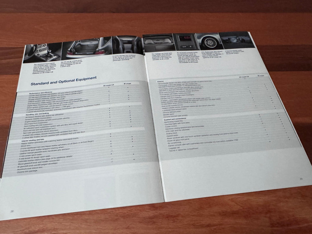 BMW-Z3 2.8 & M Coupe, 2000-Dealership-Sales-Brochure