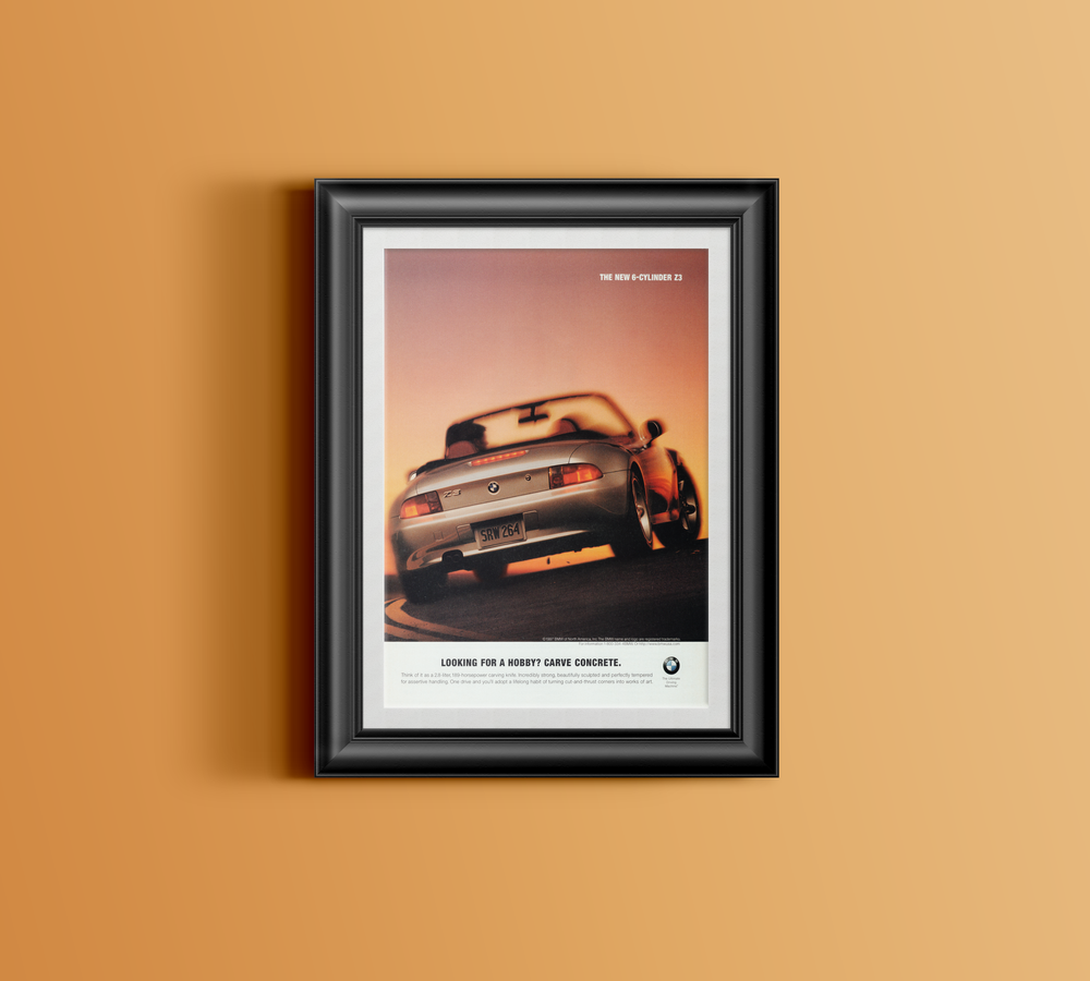 BMW-Z3 Carve Concrete-Magazine-Ad