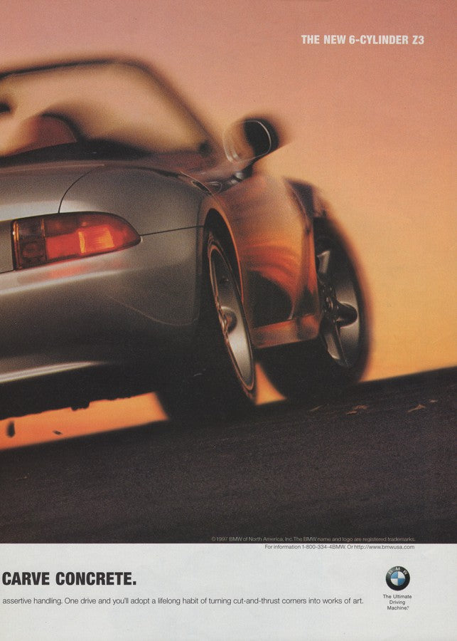BMW-Z3 Carve Concrete-Magazine-Ad