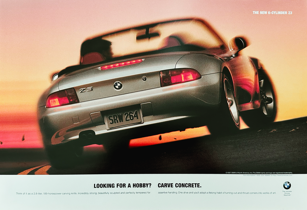 BMW-Z3 Carve Concrete-Magazine-Ad