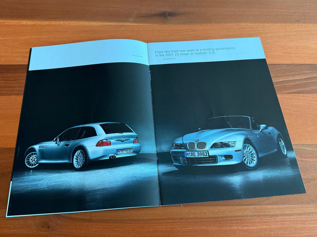 BMW-Z3 Coupe & Roadster, 2001-Dealership-Sales-Brochure