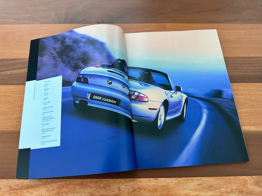 BMW-Z3 Roadster, 2000 a-Dealership-Sales-Brochure