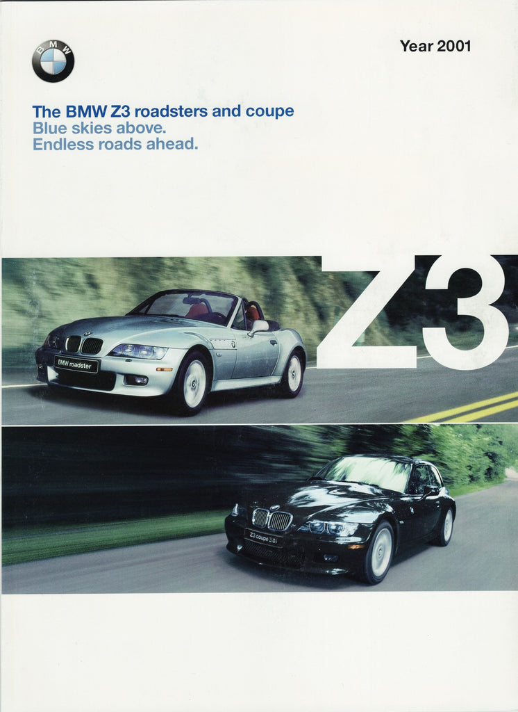 BMW-Z3 Roadster & Coupe, 2001-Dealership-Sales-Brochure