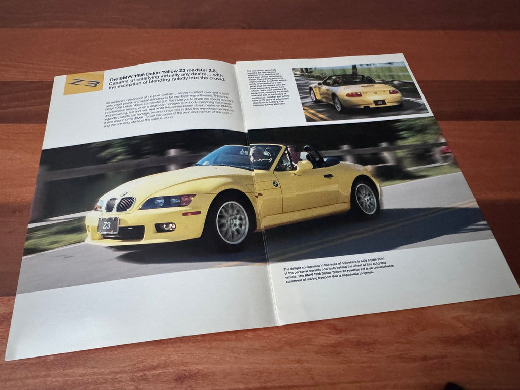 BMW-Z3 Roadster Exclusive, 1998-Dealership-Sales-Brochure