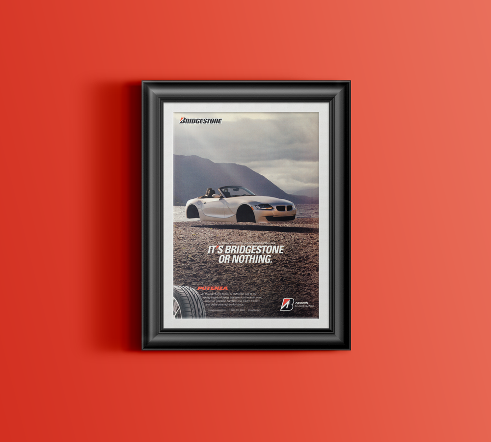 BMW-Z4 It's Bridgestone or Nothing-Magazine-Ad