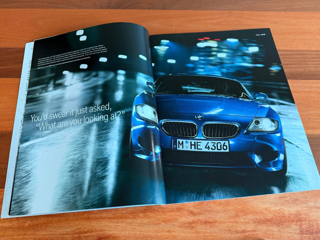BMW-Z4 M Coupe M Roadster, 2007-Dealership-Sales-Brochure
