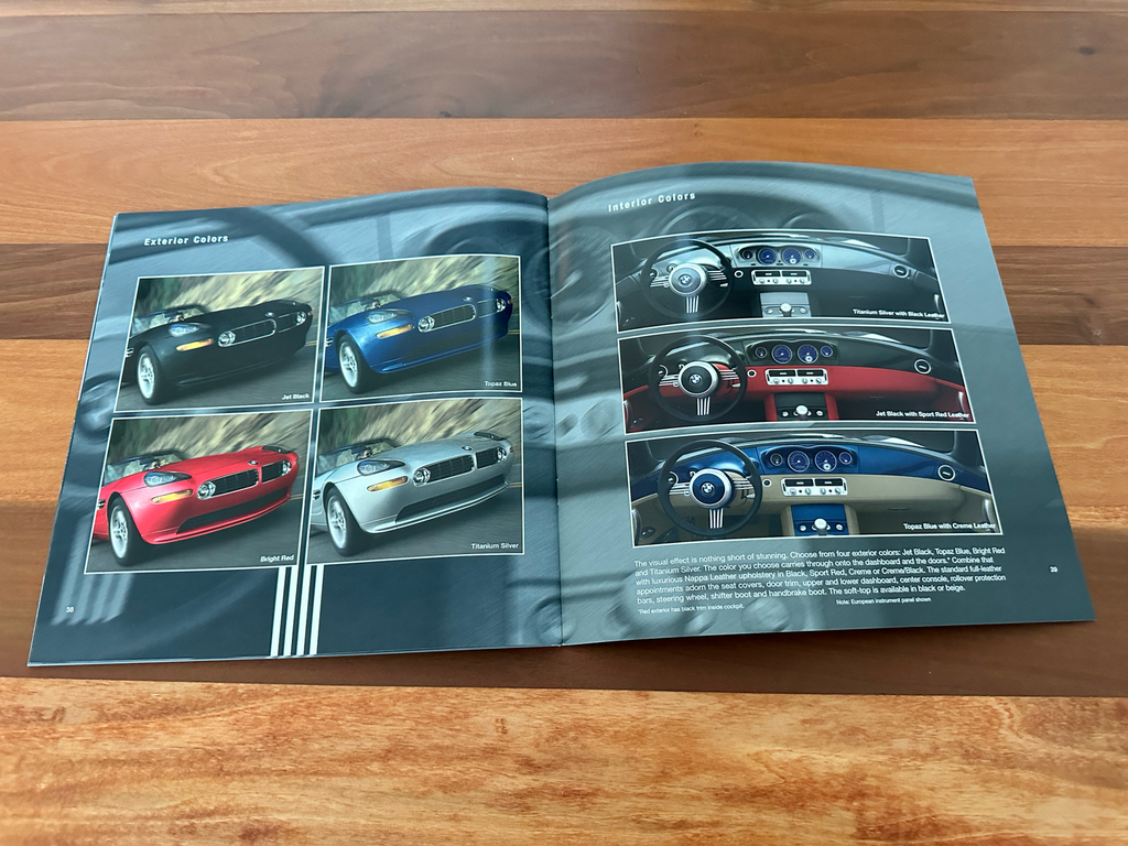 BMW-Z8 Roadster, 2000-Dealership-Sales-Brochure