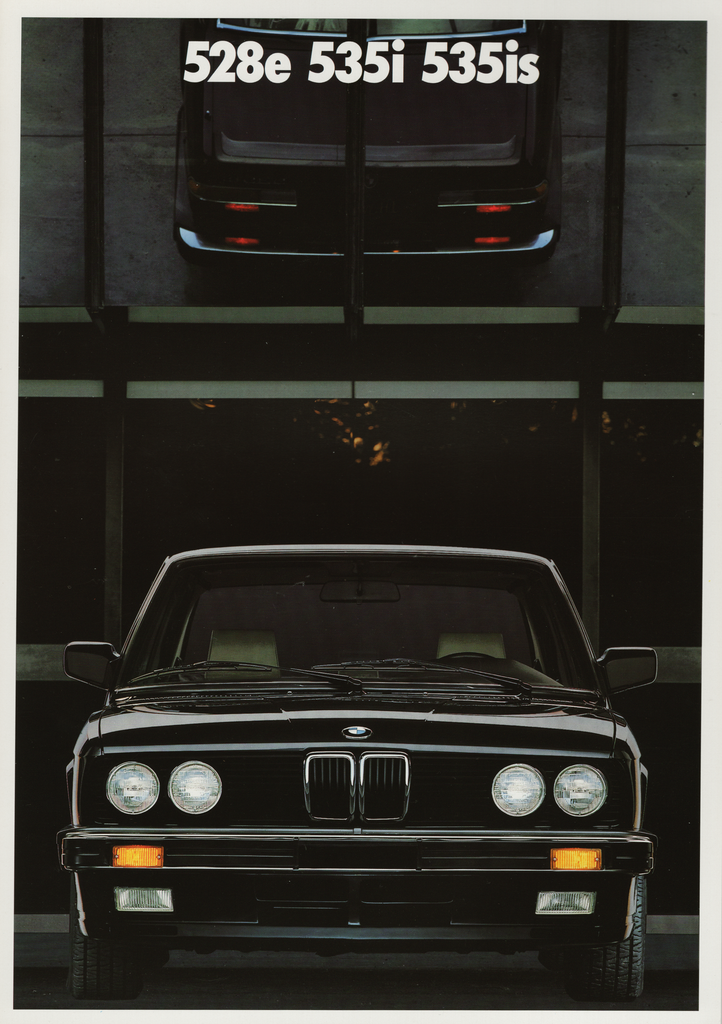 BMW-E28 Sedan, 1987-Dealership-Sales-Brochure