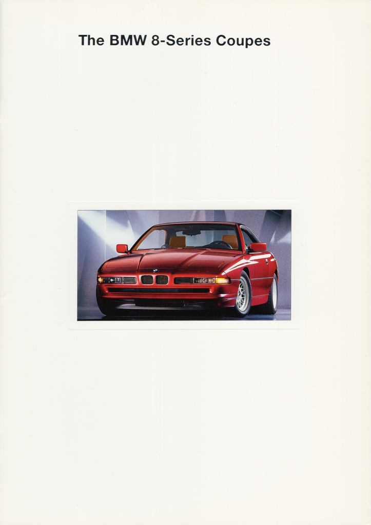 BMW-E31 Coupe, 1993-Dealership-Sales-Brochure