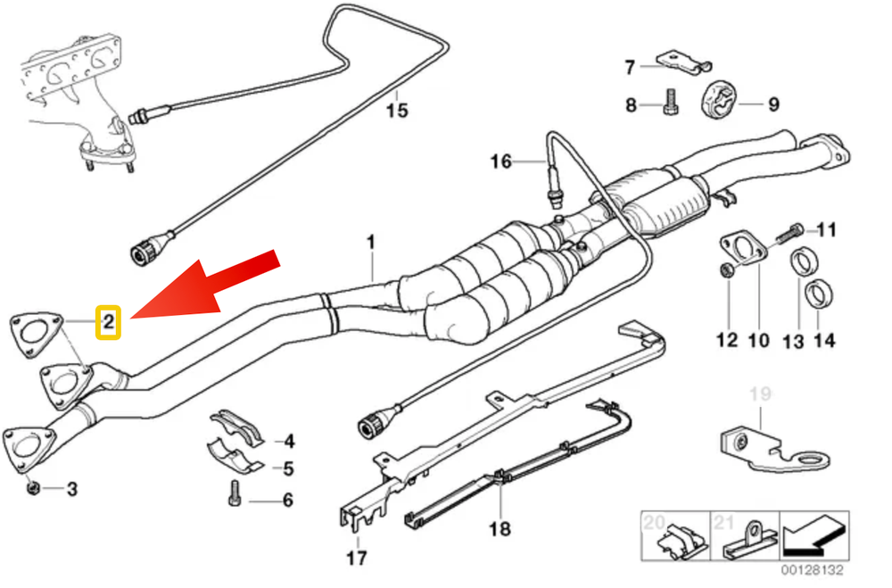 BMW Exhaust Manifold Gasket - Fischer Plath 18301716888-BIMMERtips.com