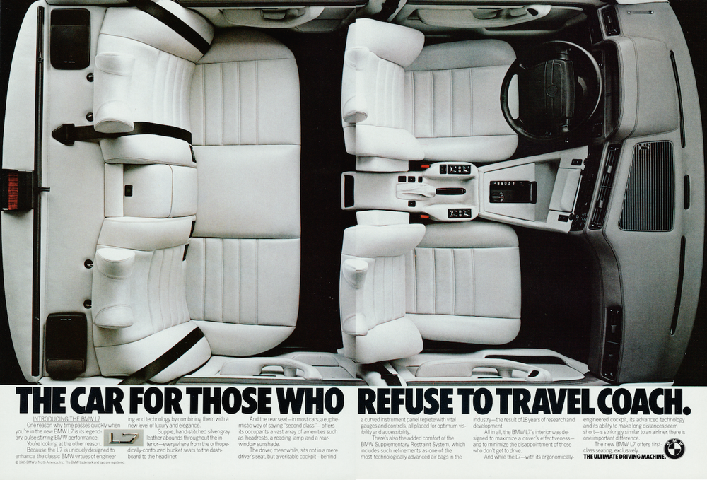 BMW-E23 L7 Refuse to travel coach-Magazine-Ad