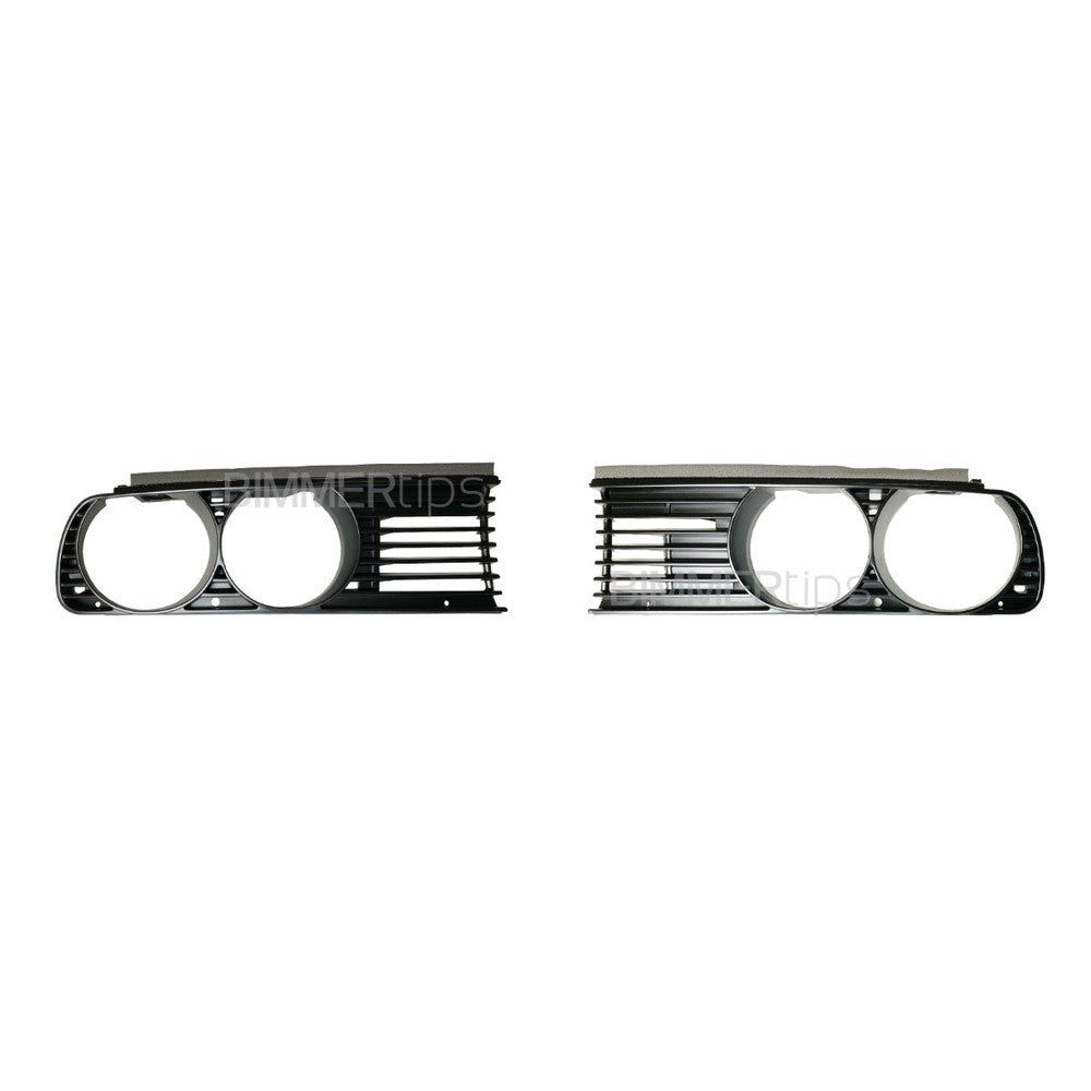 BMW E30 Euro Grilles, Genuine BMW 551131876092 51131876091-BIMMERtips.com