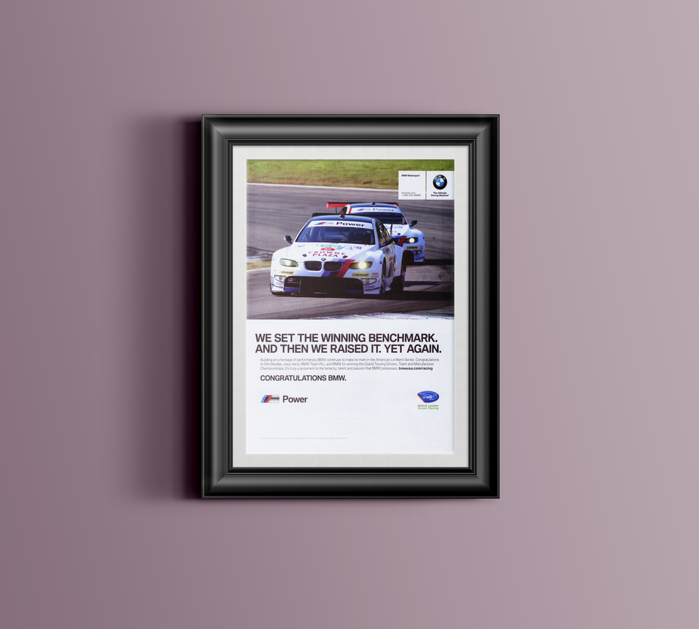 BMW-E92 M3 GT Set the Winning Benchmark-Vintage-Print-Magazine-Ad-BIMMERtips.com