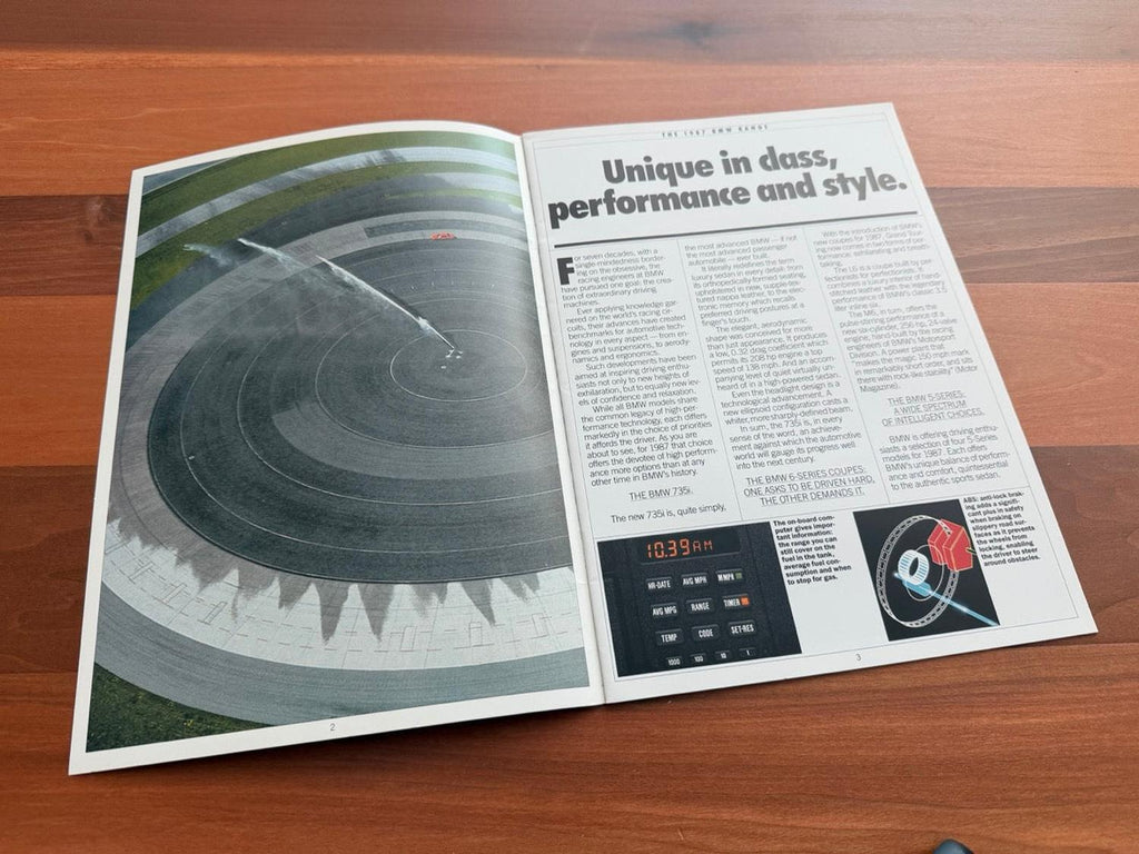 BMW-Model Range, 1987-Dealership-Sales-Brochure