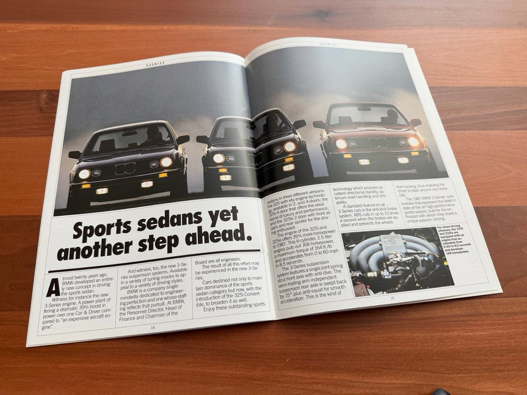 BMW-Model Range, 1987-Dealership-Sales-Brochure