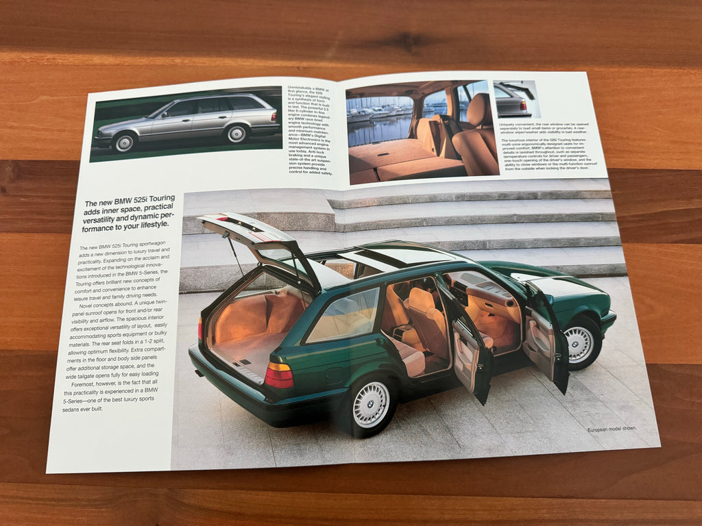 BMW-E34 Touring, Pamphlet-Dealership-Sales-Brochure