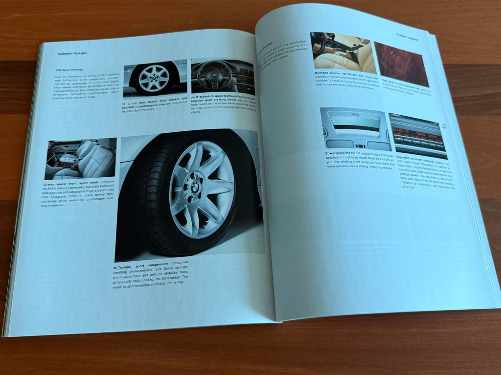 BMW-E39 Sedan, 2002-Dealership-Sales-Brochure