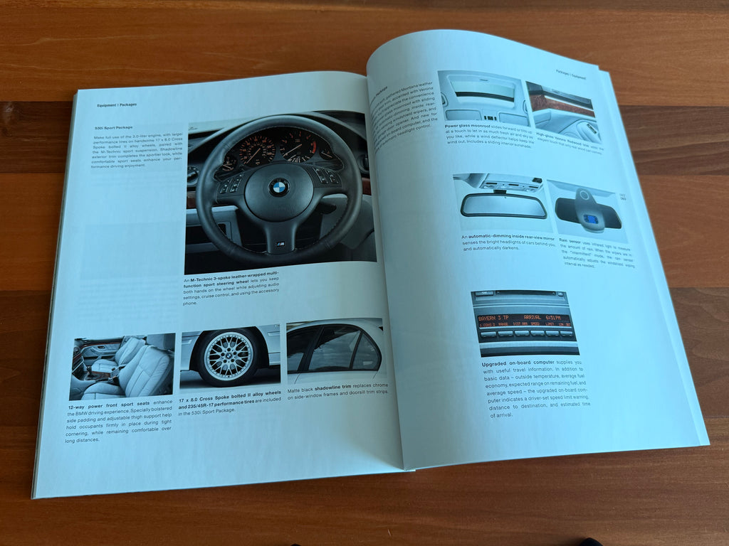 BMW-E39 Sedan, 2002-Dealership-Sales-Brochure