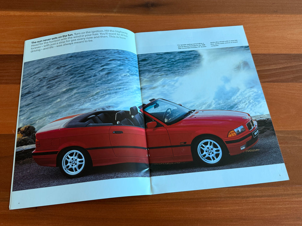 BMW-E36 Convertible, 1995-Dealership-Sales-Brochure