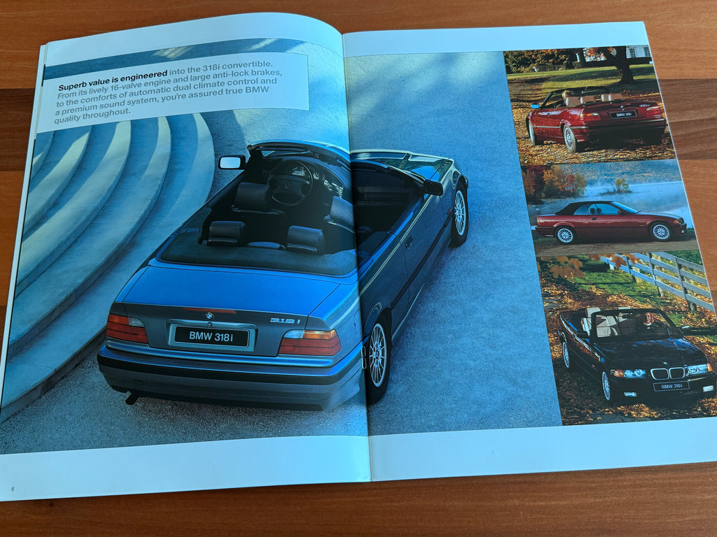 BMW-E36 Convertible, 1996-Dealership-Sales-Brochure