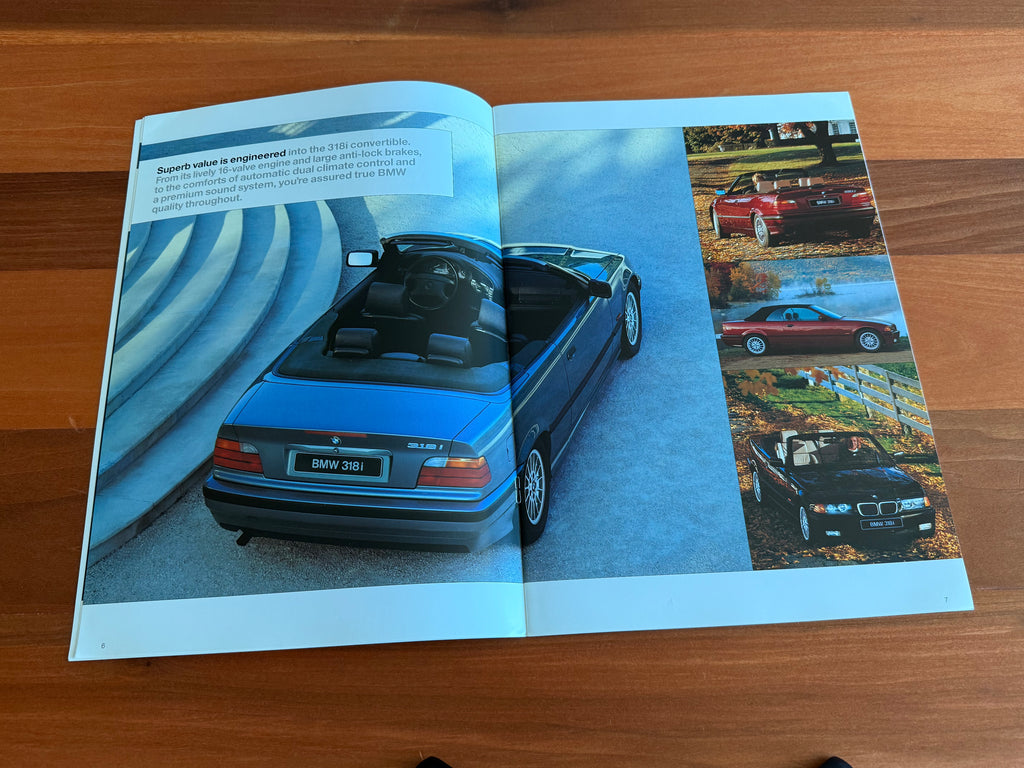 BMW-E36 Convertible, 1996-Dealership-Sales-Brochure