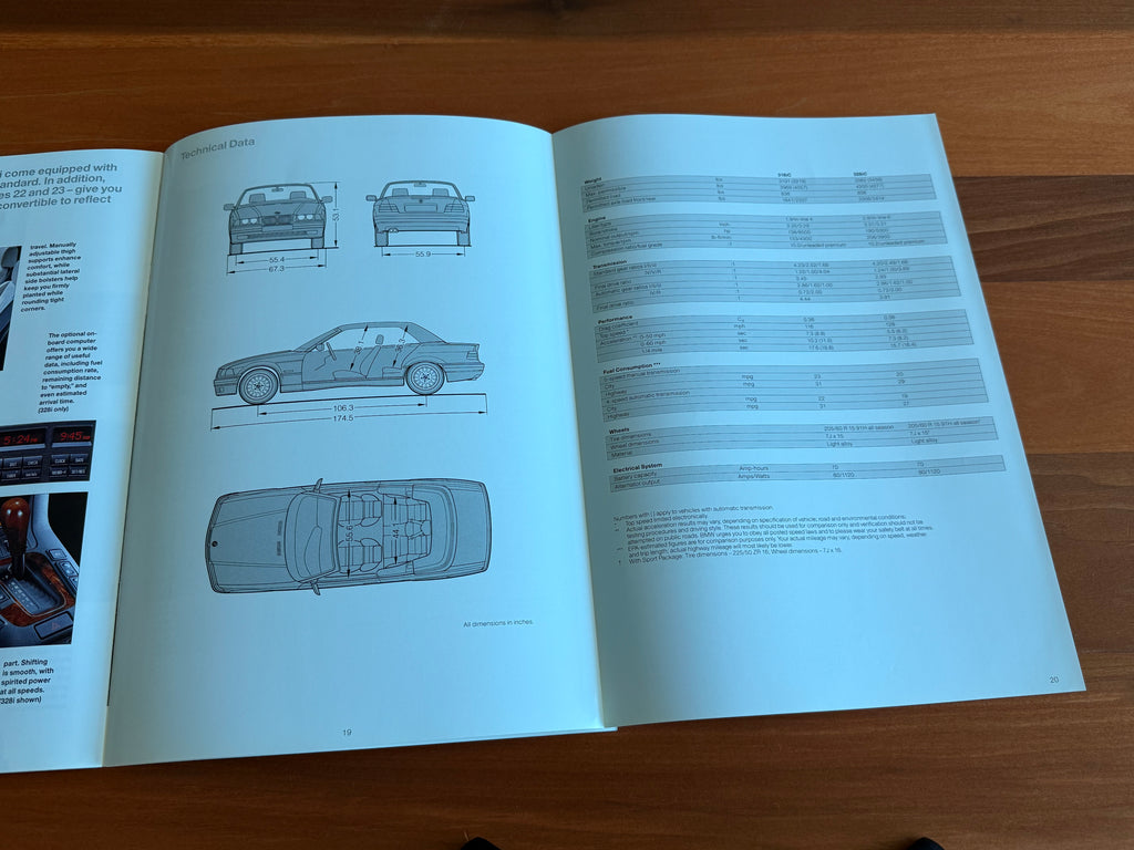 BMW-E36 Convertible, 1996-Dealership-Sales-Brochure