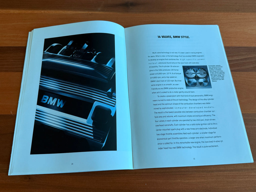 BMW-E30 318is 318i 1990-Dealership-Sales-Brochure