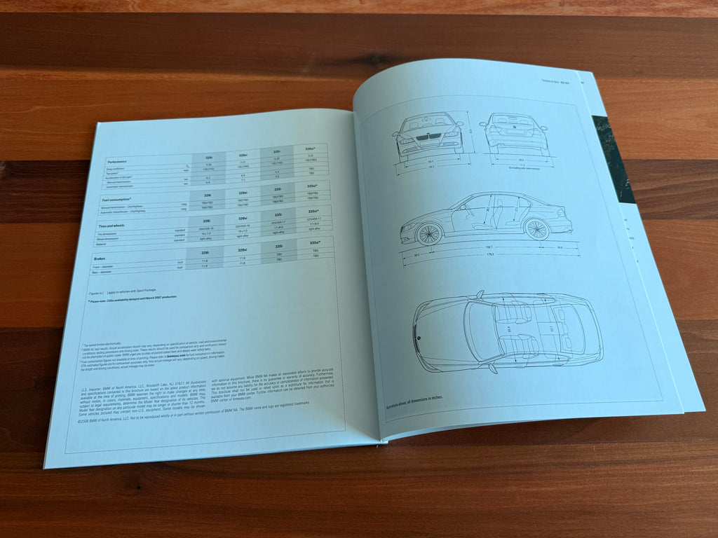 BMW-E90 Sedan, 2007-Dealership-Sales-Brochure