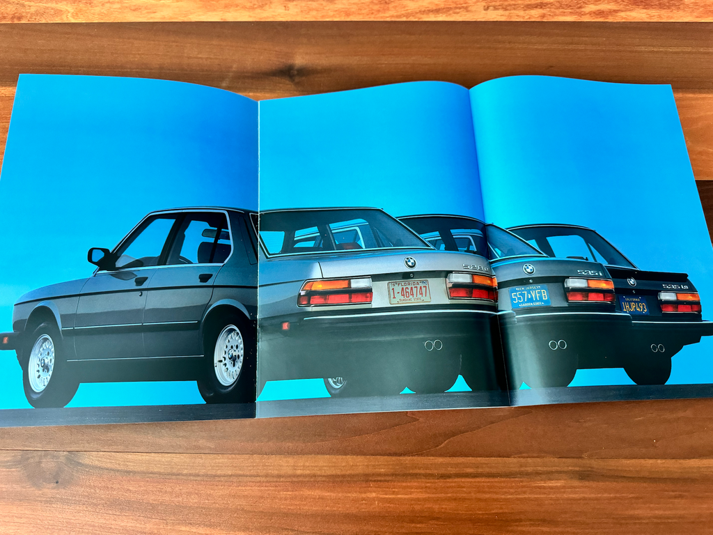BMW-E28 Sedan, 1987-Dealership-Sales-Brochure