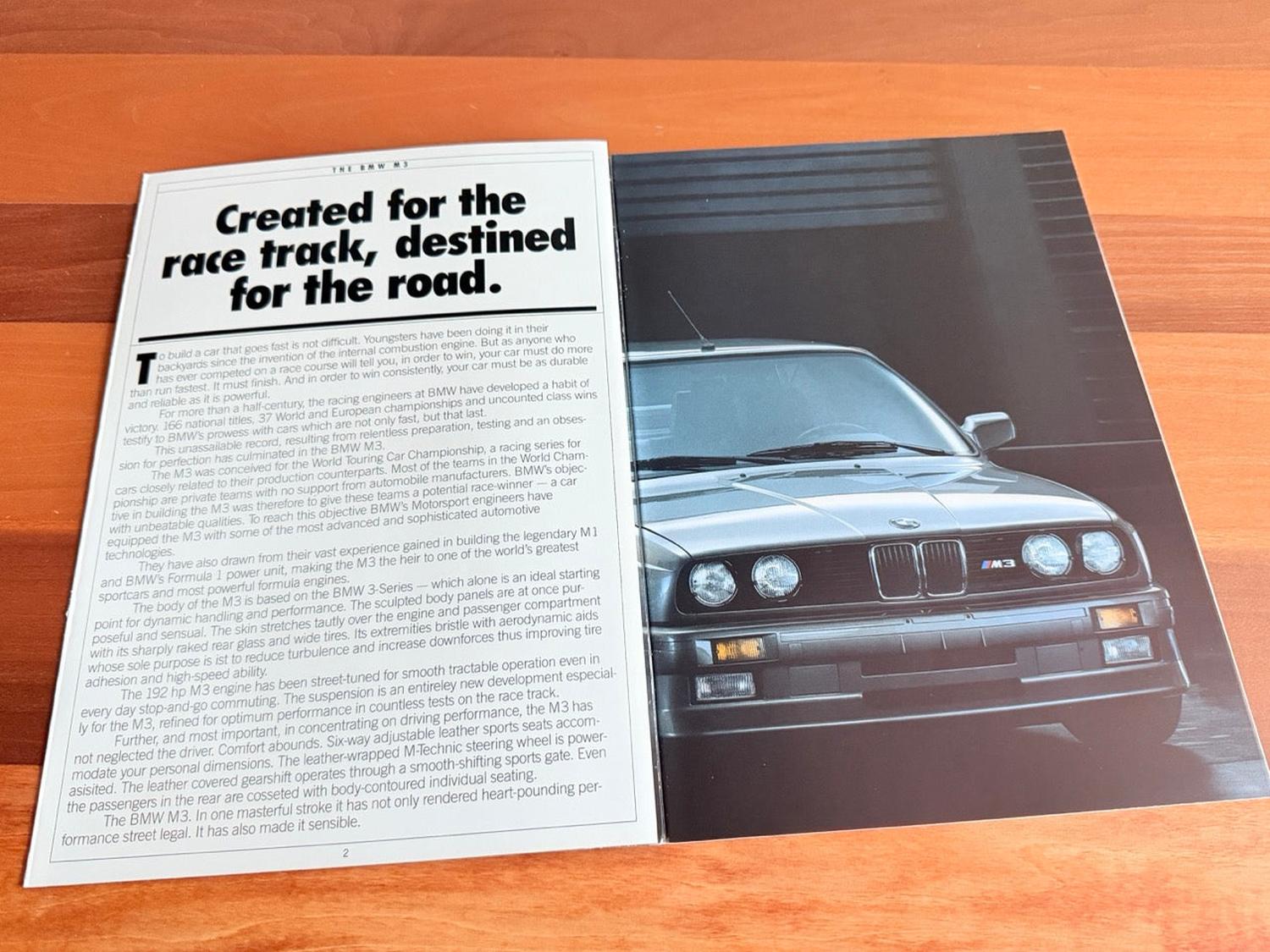 BMW-E30 M3, 1987-Dealership-Brochure