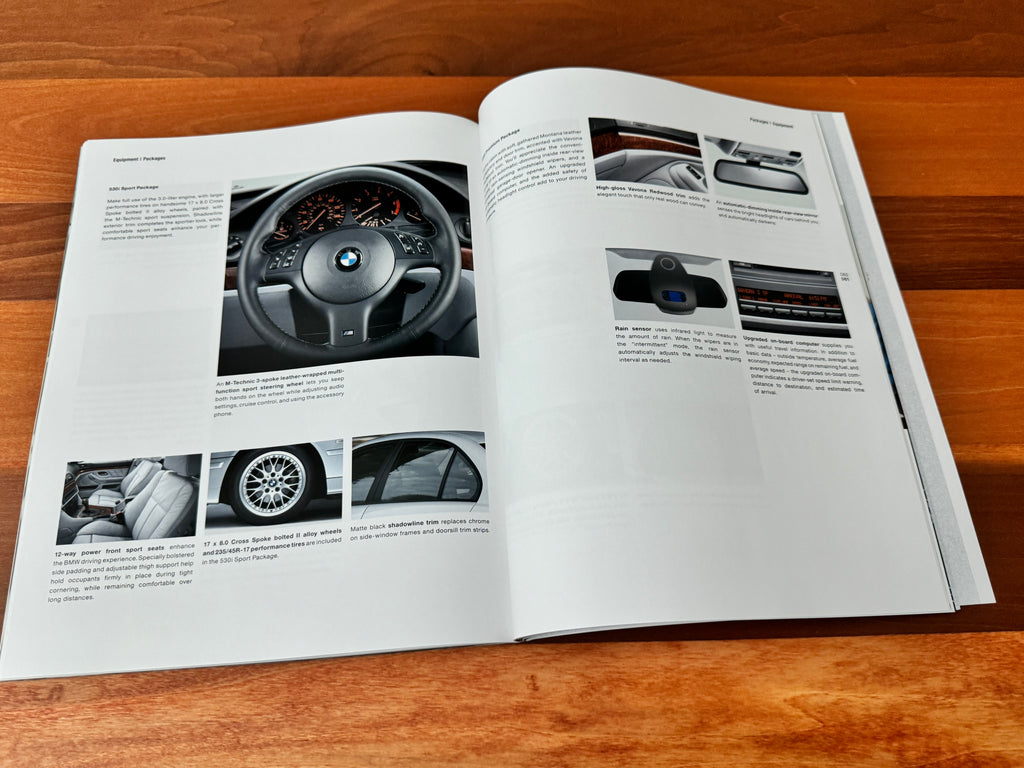 BMW-E39 Sedan, 2003-Dealership-Sales-Brochure