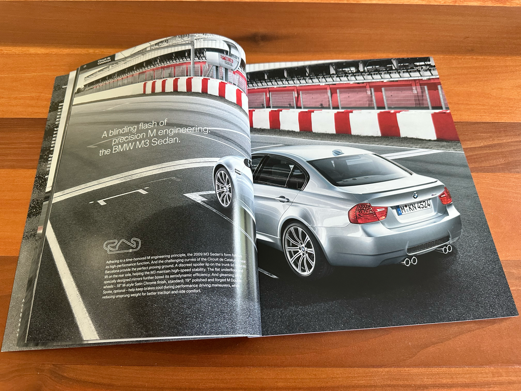 BMW-E92 M3, E90 M3, E93 M3, 2009-Dealership-Sales-Brochure