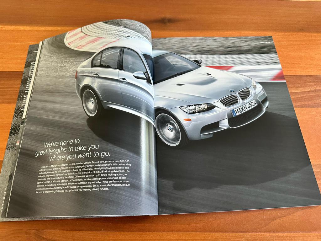 BMW-E92 M3, E90 M3, E93 M3, 2009-Dealership-Sales-Brochure