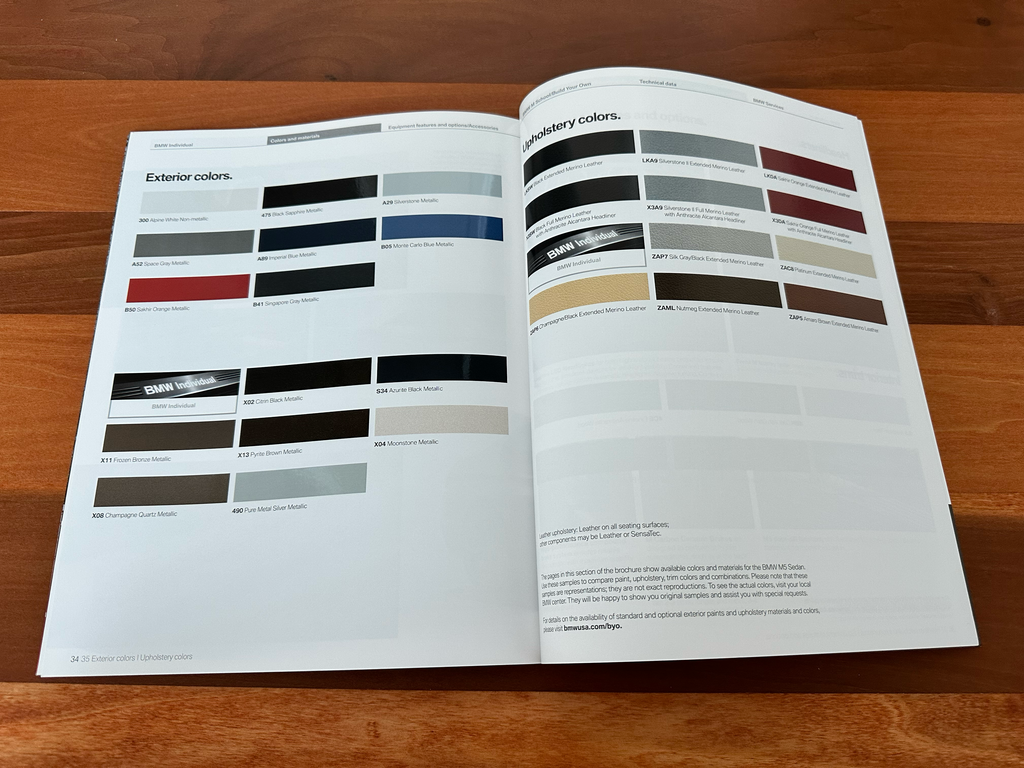 BMW-F10 M5, 2014-Dealership-Sales-Brochure