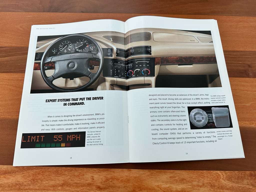 BMW-E34 Sedan, Touring, 1993-Dealership-Sales-Brochure