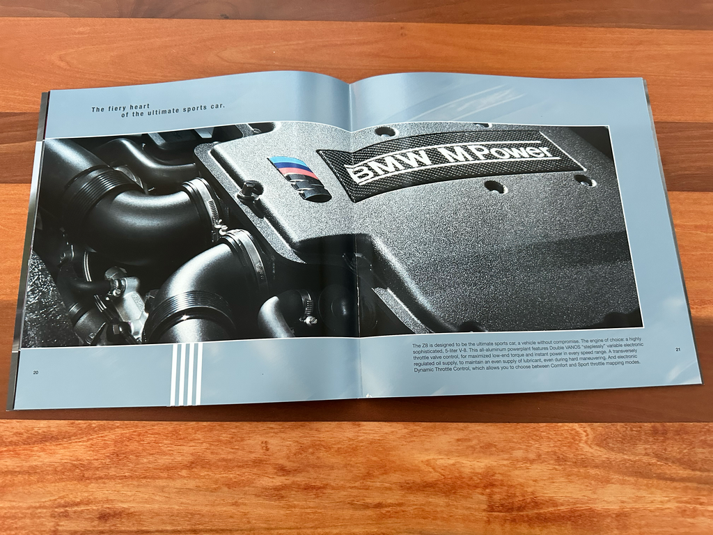 BMW-Z8 Roadster, 2000-Dealership-Sales-Brochure