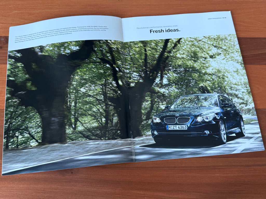 BMW-E60 Sedan, 2008-Dealership-Sales-Brochure