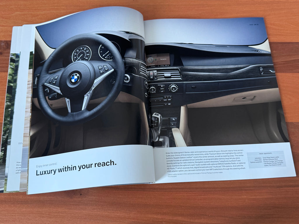 BMW-E60 Sedan, 2008-Dealership-Sales-Brochure