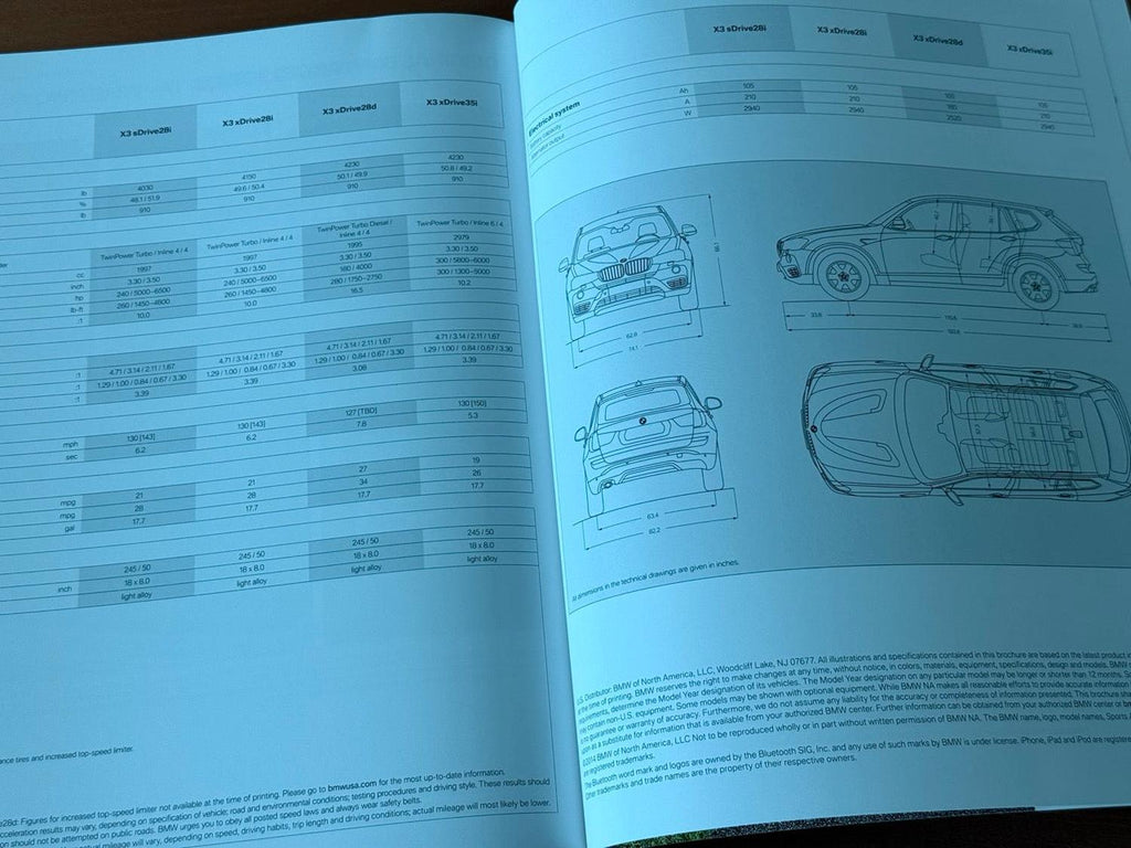 BMW-F25 X3, 2014-Dealership-Sales-Brochure