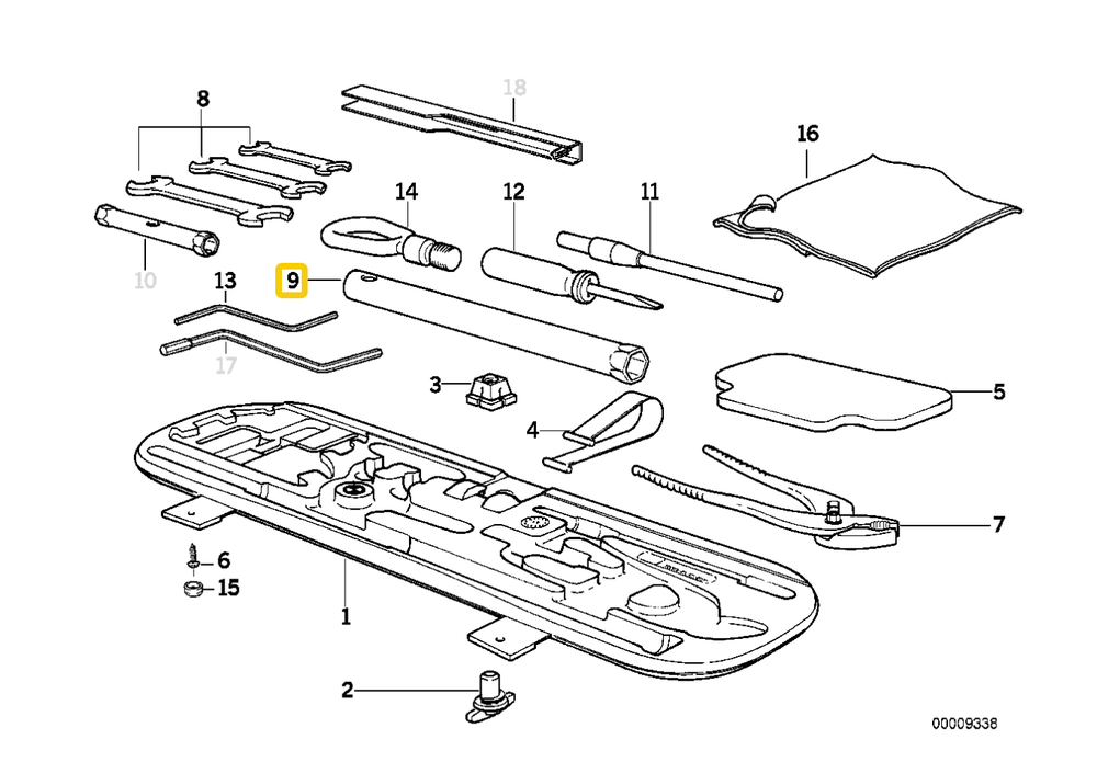 BMW Toolkit Spark Plug Wrench, Genuine BMW 71111180680-For-BMW