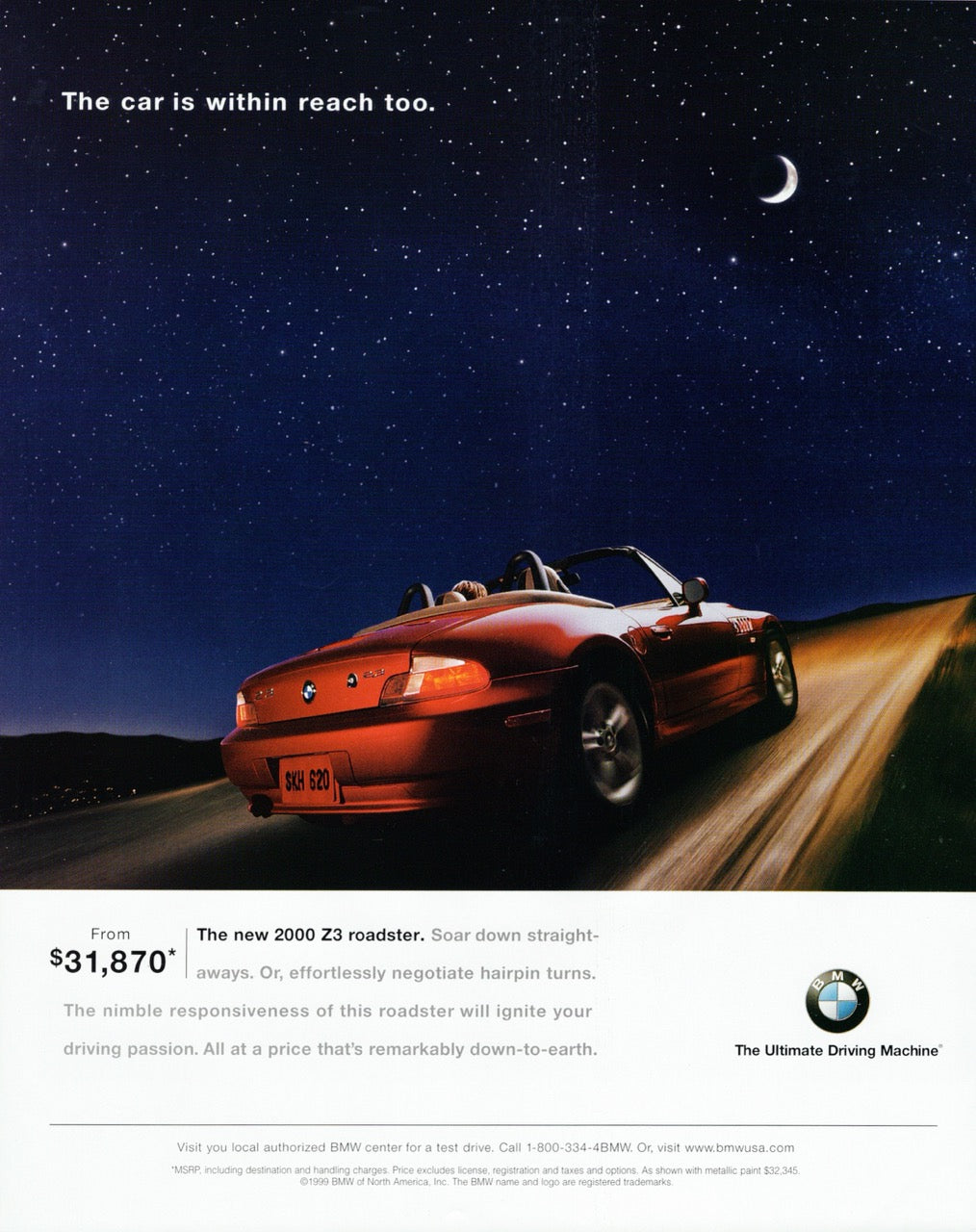 BMW-Z3 Is Within Reach-Magazine-Ad